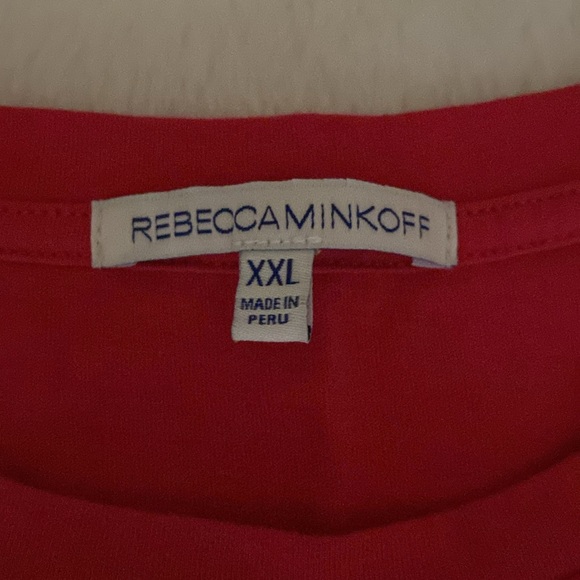 NWOT REBECCA MINKOFF “Feminism” Red Muscle Tee Size XXL - Picture 5 of 14